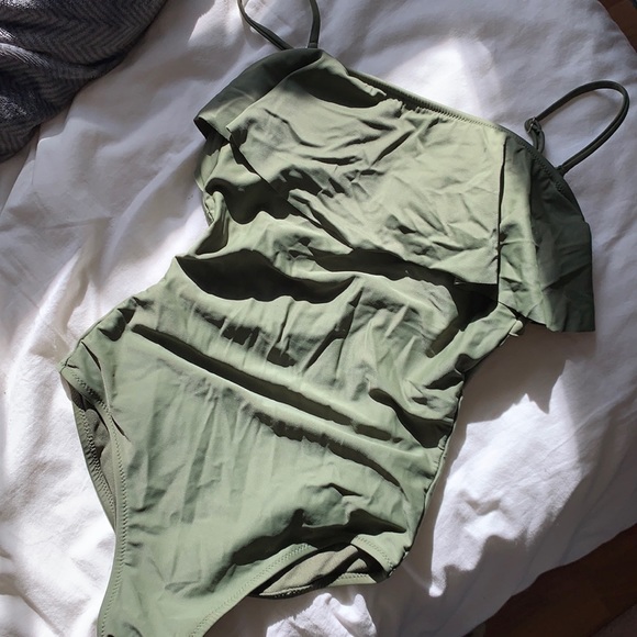 Olive one piece swimsuit - Picture 1 of 4